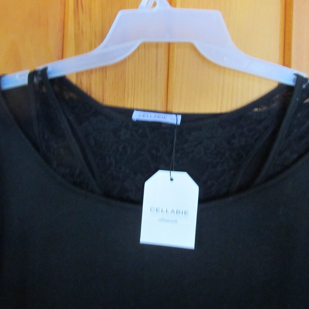 2X Boho sexy Lace Top Womens Black Lace Flowy Blouse Blouse Sz xxl Clothing NWT